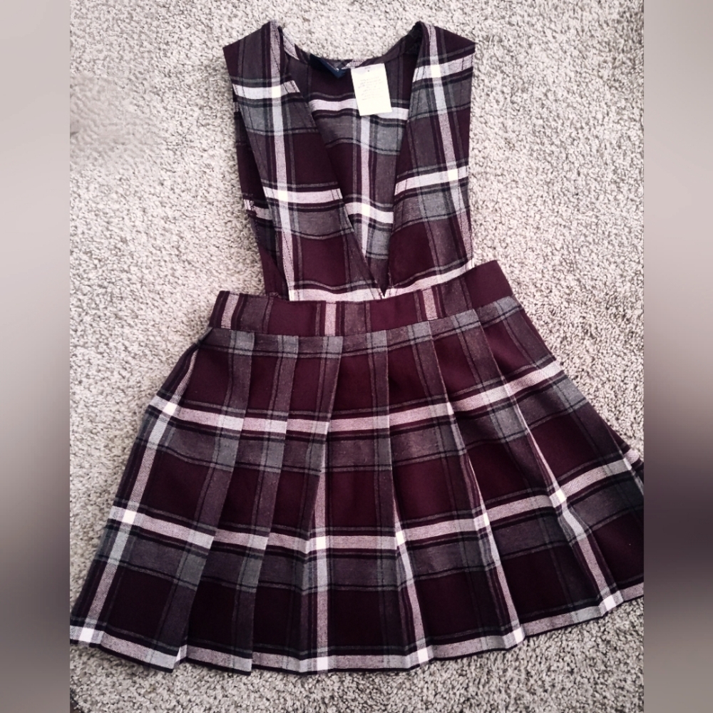 French Toast Girls Plaid Sleeveless Jumper